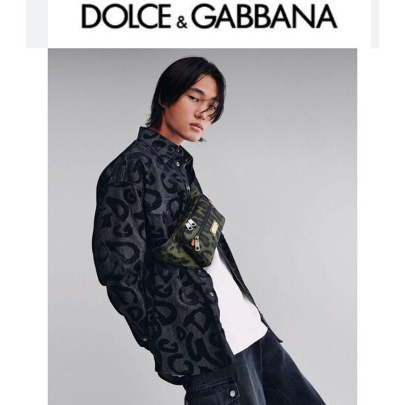 Authentic Dolce & Gabbana Top Chemise Button Up Dress Shirt Jacket Denim Men's - Picture 9 of 12